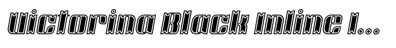 Victorina Black Inline Italic